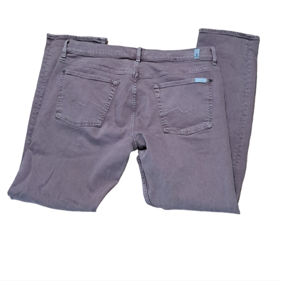 7 FOR ALL MANKIND SIZE 36×32 WOMEN'S PURPLE SLIMMY JEANS. - Picture 7 of 7